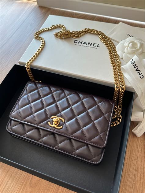 chanel 22k wallet on chain|Chanel wallet on chain preis.